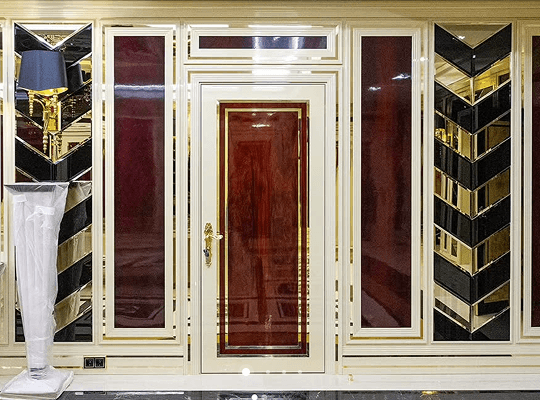 Дверь из массива махагони изображение 3